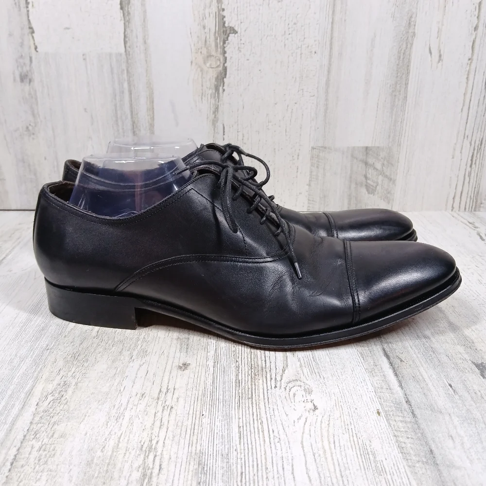 To Boot New York Adam Derrick Black Leather Lace Up Dress Shoes #232
